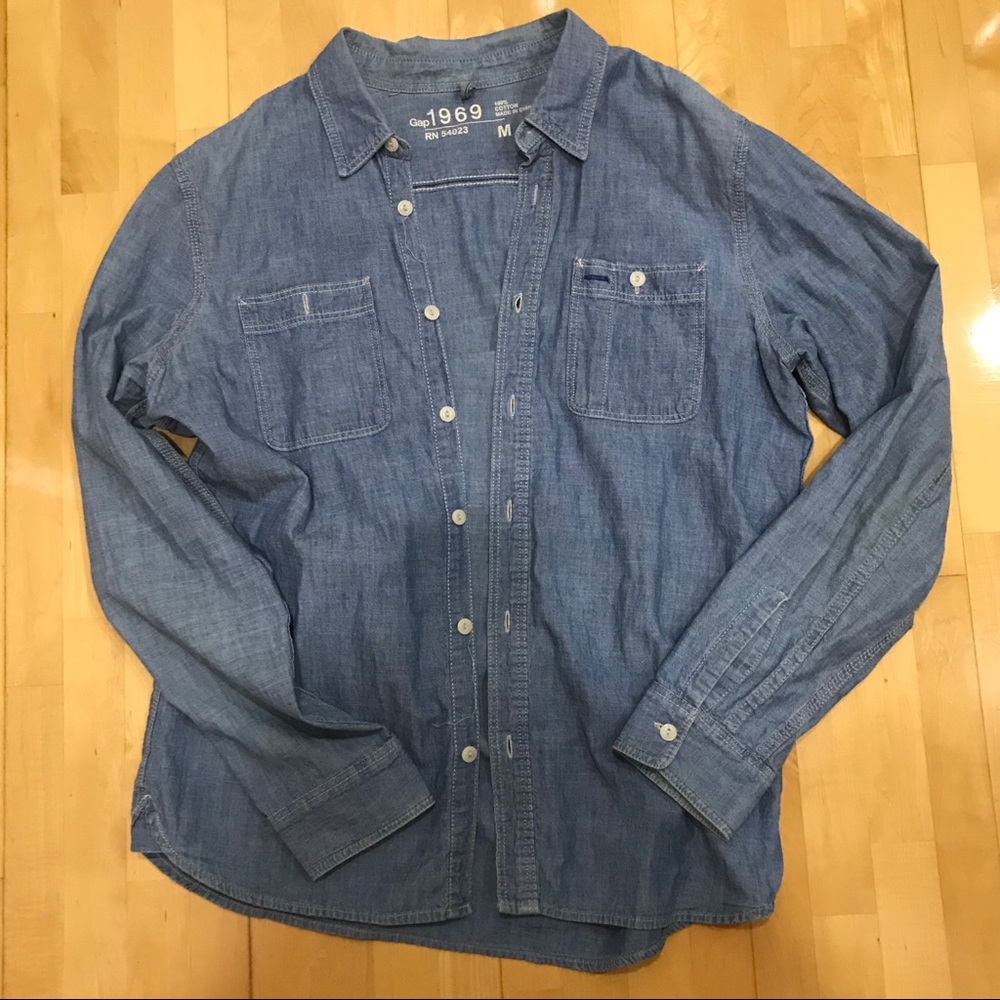 Gap Blue Jean Shirt